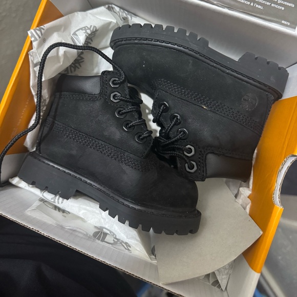 Timberland Premium 6" Boot Black Timberlands preschool - Picture 3 of 6